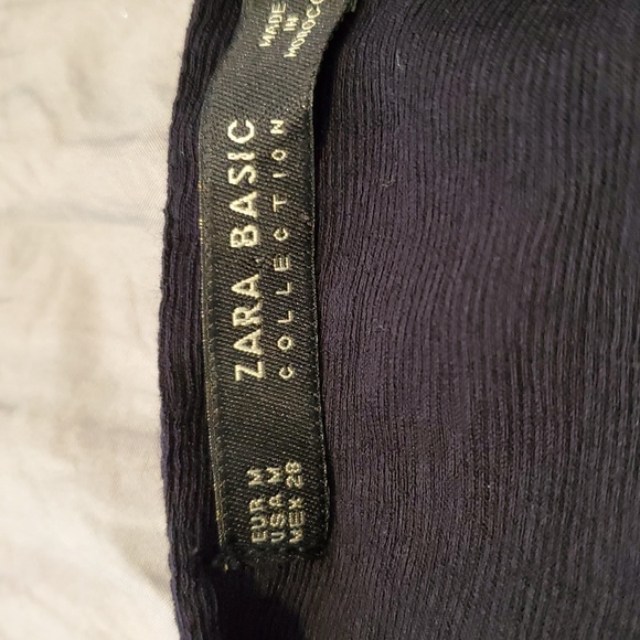 Zara Navy Long Sleeve Dress - Picture 9 of 9